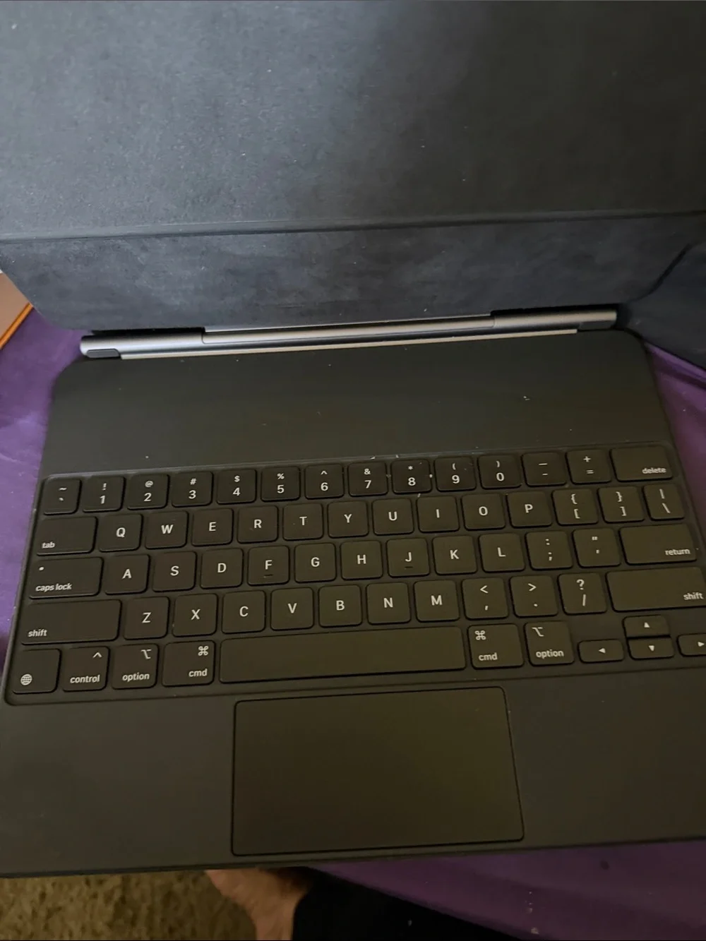 Apple Black Tablet Keyboard Case with Trackpad